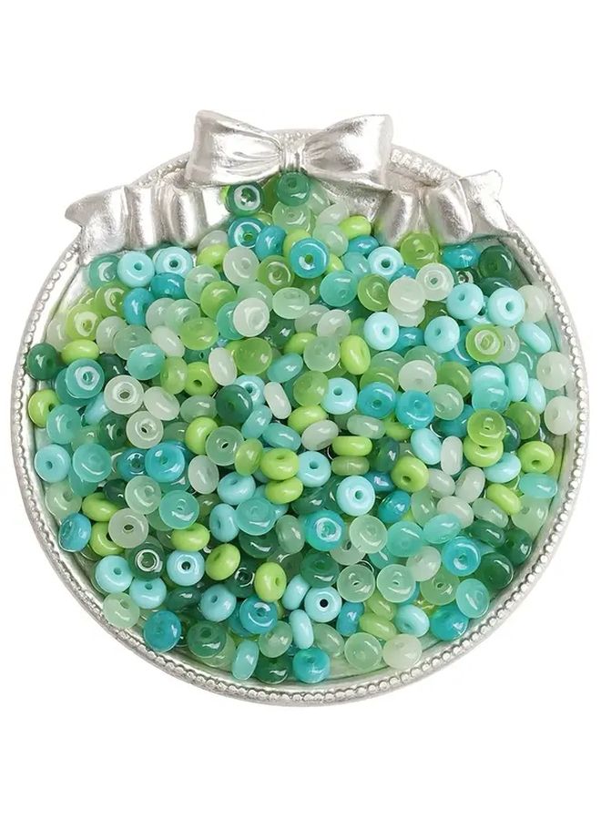 Dark Green Glass Abacus Beads 110 120pcs 3x6mm Loose Beads For DIY Jewelry Bracelet Necklace Making - Image 4